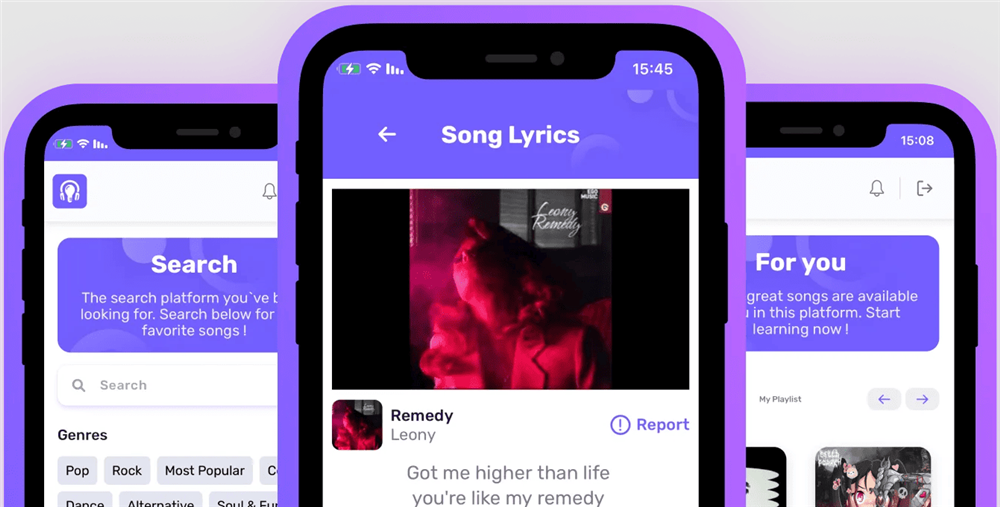 Singit app học tiếng anh qua bài hát